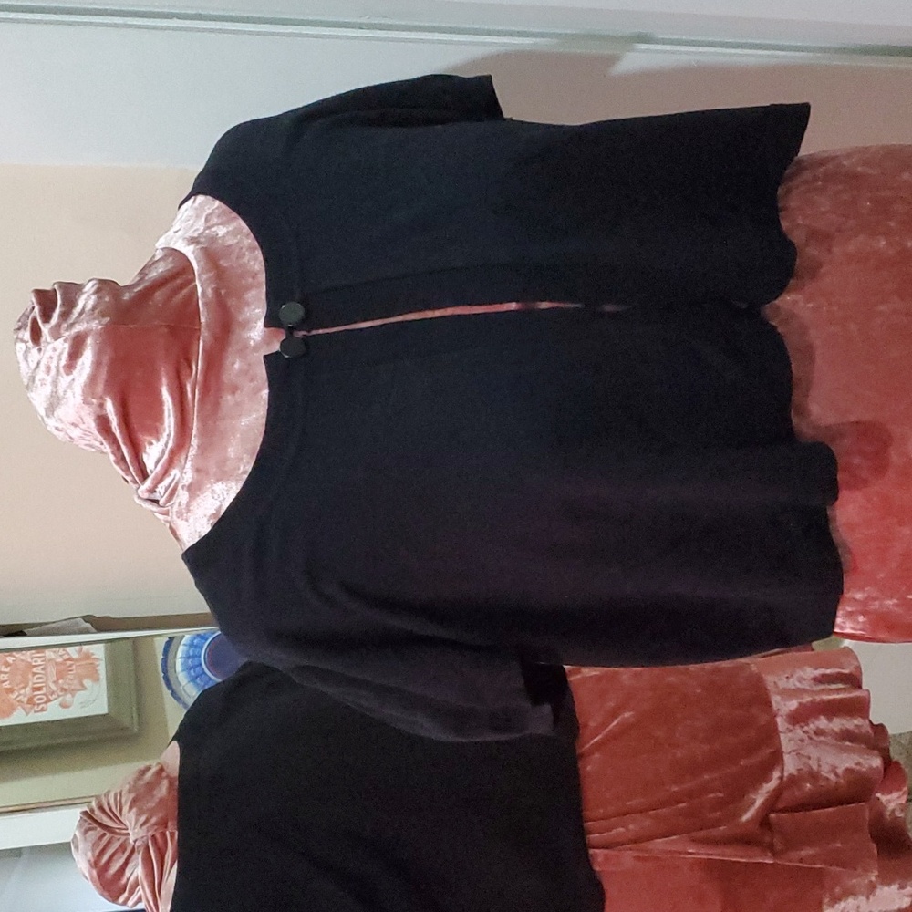 lane bryant black cardigan short sleeve 22/24